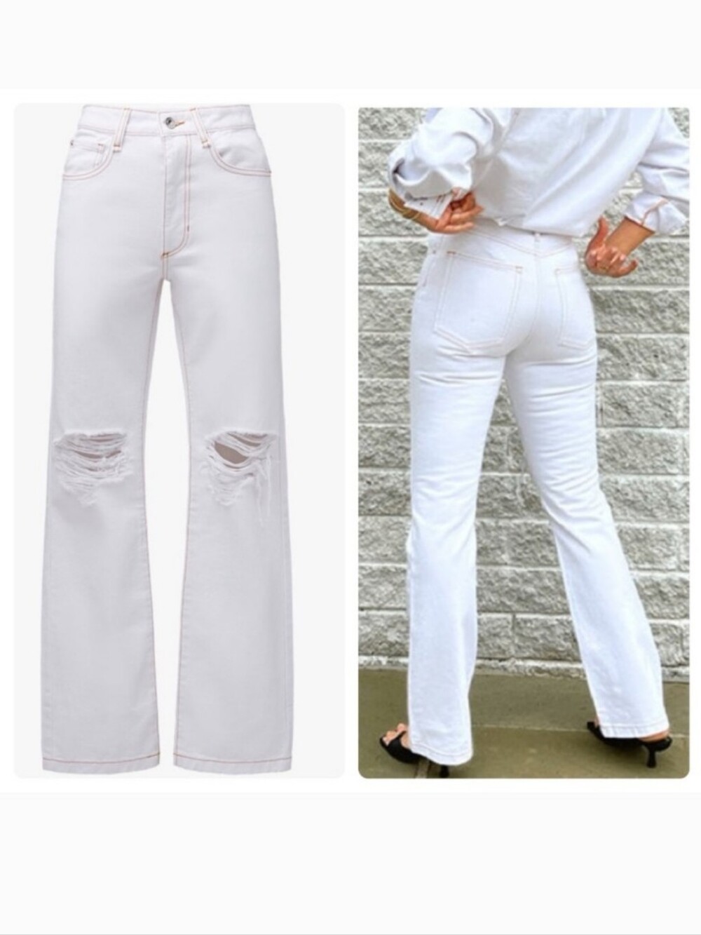 NWT WEWOREWHAT ICON DISTRESSED HIGH WAISTED JEANS